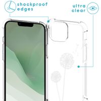 imoshion Design hoesje met koord iPhone 14 Plus - Paardenbloem - Wit