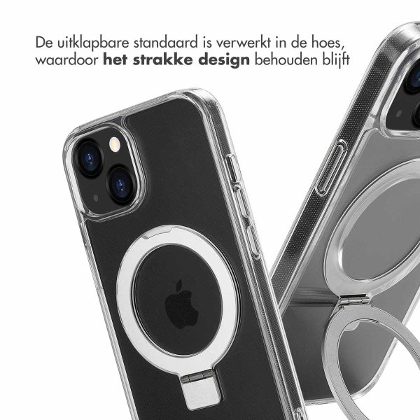 Accezz Ring Stand Backcover met MagSafe Apple iPhone 13 - Transparant