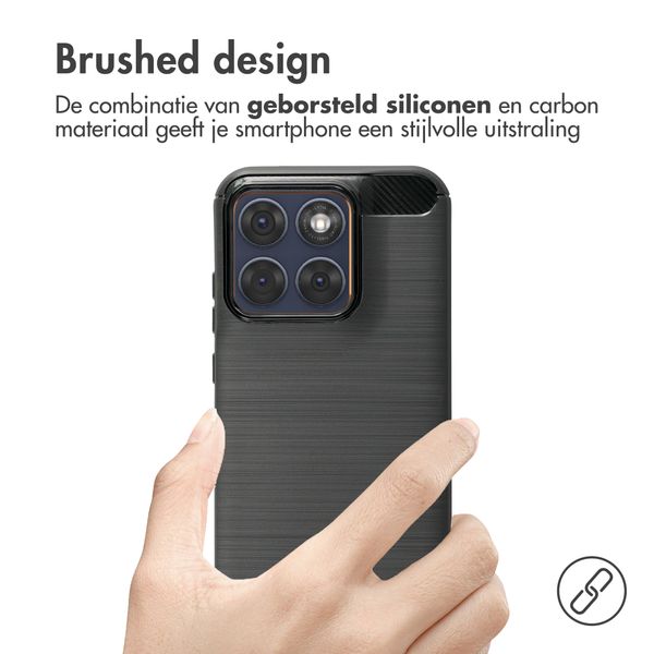 imoshion Brushed Backcover Motorola Edge 70 Fusion - Zwart