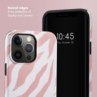 Selencia Vivid Back Cover Apple iPhone 14 Pro Max - Colourful Zebra Old Pink