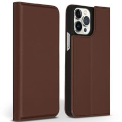Accezz Premium Leather Slim Bookcase Apple iPhone 13 Pro Max - Bruin