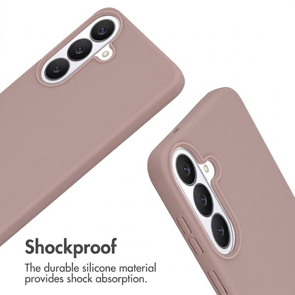 imoshion Silicone Case with Strap Samsung Galaxy S26 FE - Sand Pink