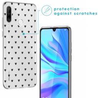 imoshion Design hoesje Huawei P30 Lite - Hartjes - Zwart