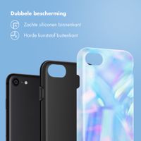 Selencia Vivid Backcover Apple iPhone SE (2022 / 2020) / 8 / 7 - Holographic Blue Dream