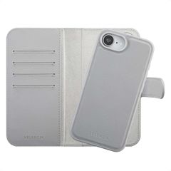Selencia Olyn Uitneembare Bookcase met MagSafe Apple iPhone 16e - Grijs