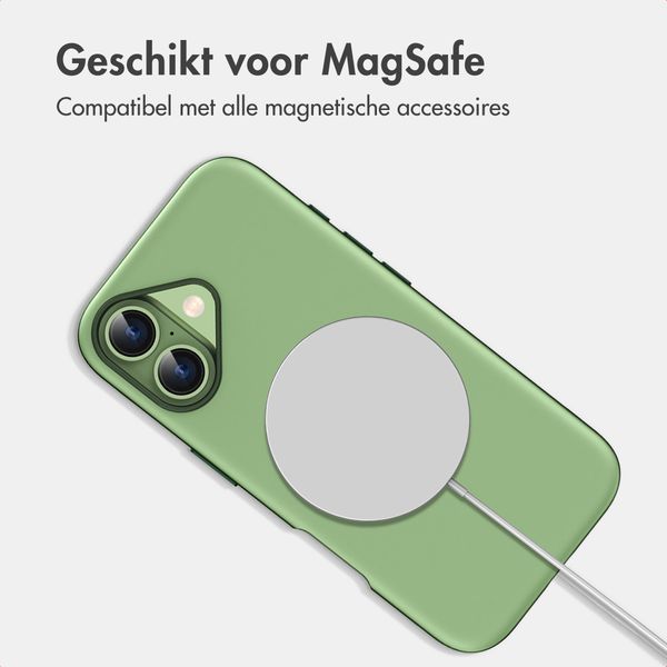 imoshion Color Backcover met Thin MagSafe Ring Apple iPhone 16 - Donkergroen