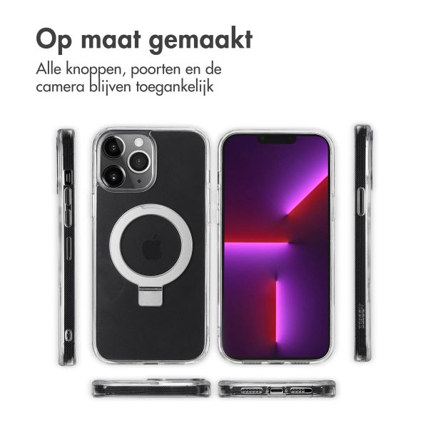 Accezz Ring Stand Backcover met MagSafe Apple iPhone 13 Pro Max - Transparant