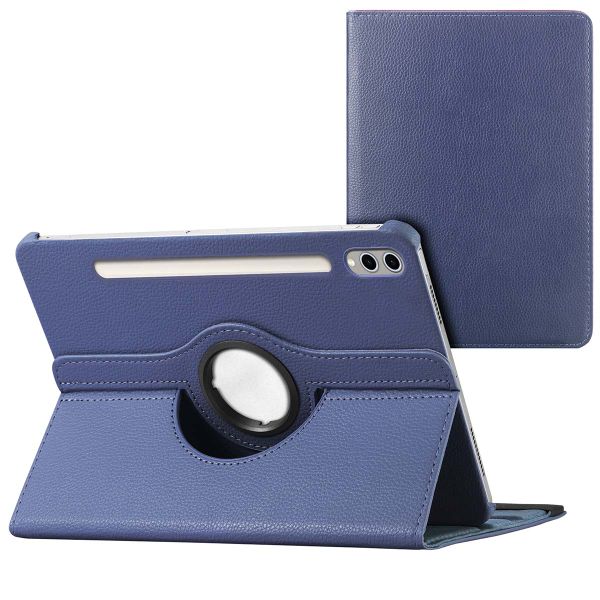 imoshion 360° draaibare Bookcase Samsung Galaxy Tab S10 Ultra / Tab S9 Ultra - Donkerblauw