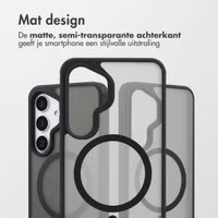 Accezz Rugged Frosted MagSafe Backcover Samsung Galaxy S25 Plus - Zwart