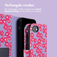 imoshion Design Bookcase Apple iPhone 16e - Dusty Rose Blossoms