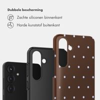 Selencia Vivid Backcover Samsung Galaxy S25 FE - Happy Dots Chocolate