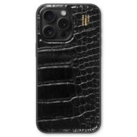 iDeal of Sweden Vegan Leather Backcover Apple iPhone 14 Pro Max - Black Croco