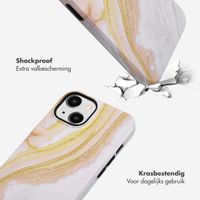 Selencia Vivid Tough Backcover iPhone 14 - Chic Marble Gold