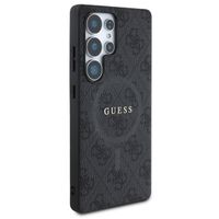 Guess Classic 4G Logo Backcover met MagSafe Samsung Galaxy S25 Ultra - Zwart