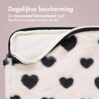 imoshion Fluffy Laptop hoes 13-14 inch - Laptopsleeve - Hearts