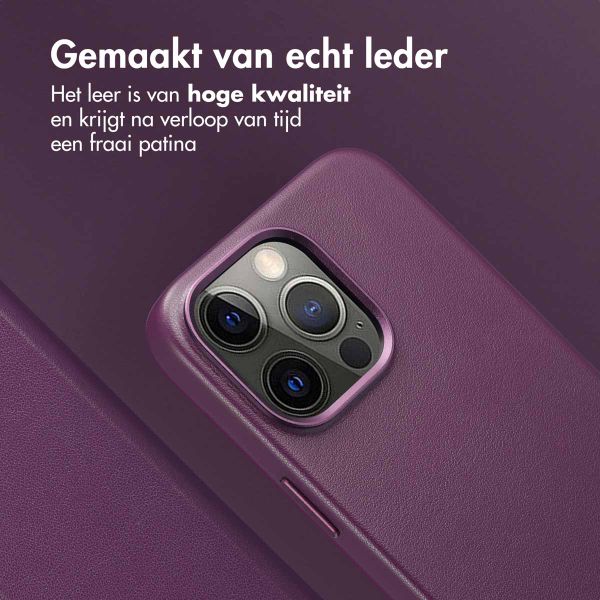 Accezz Leather Bookcase 2-in-1 met MagSafe Apple iPhone 15 Pro Max - Heath Purple
