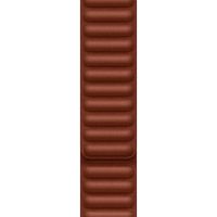 Apple Leather Link Apple Watch Series 1 t/m 11 / SE / Ultra (44/45/46/49 mm) - Maat M/L - Umber