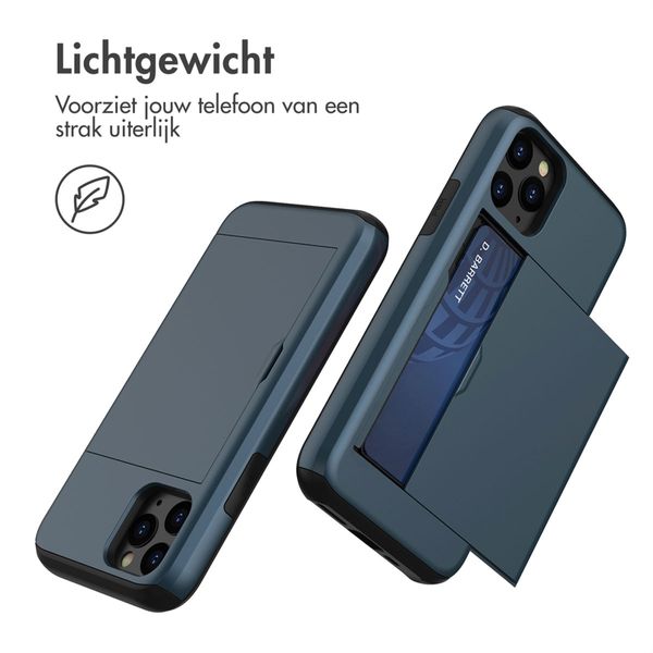 imoshion Backcover met pasjeshouder Apple iPhone 11 Pro - Donkerblauw