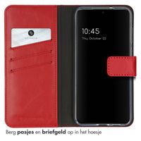 Selencia Echt Leren Bookcase Samsung Galaxy S23 Plus - Rood