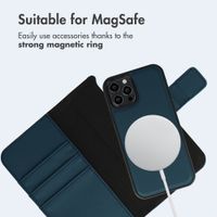 imoshion Detachable 2-in-1 Luxury Bookcase Apple iPhone 12 (Pro) - Blue