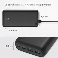 imoshion Powerbank - 27.000 mAh - Quick Charge en Power Delivery - Zwart