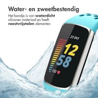 imoshion Siliconen sport bandje met gaatjes Fitbit Charge 5 / Charge 6 - Turquoise