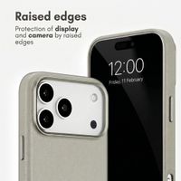 Accezz Leather Case with MagSafe Apple iPhone 18 Pro / 17 Pro - Light Grey