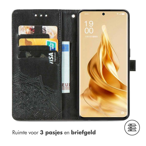 imoshion Mandala Bookcase Oppo Reno 9 / Reno 9 Pro (5G) - Zwart