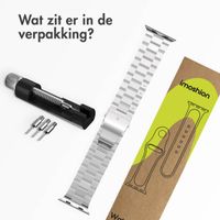 imoshion Stalen bandje Apple Watch Series 1 t/m 9 / SE (38/40/41 mm) | Series 10 / 11 (42 mm) - Zilver