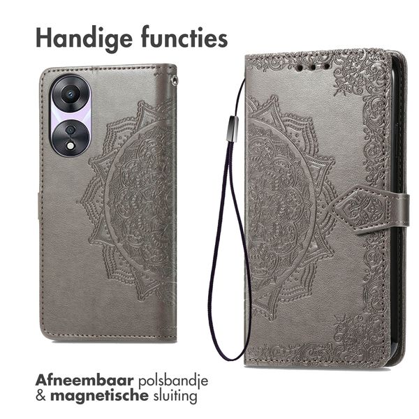 imoshion Mandala Bookcase Oppo A58 - Grijs