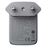 Anker Prime Charger 100 watt GaN | 3 poorten