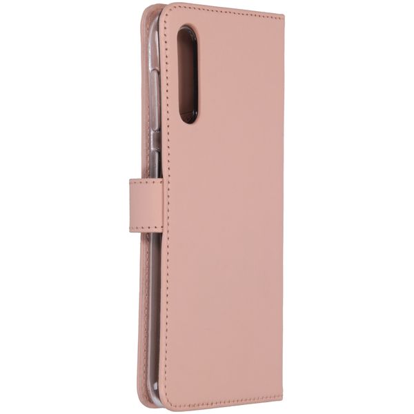 Selencia Echt Lederen Bookcase Samsung Galaxy A50 / A30s - Roze