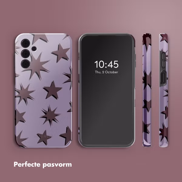 Selencia Vivid Backcover Samsung Galaxy A15 (5G) - Stars Plum Lilac