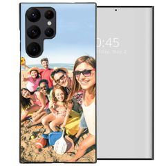 Ontwerp je eigen hardcase hoesje Samsung Galaxy S22 Ultra - Zwart