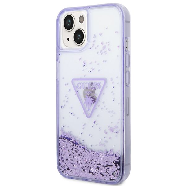 Guess Liquid Glitter Backcover Apple iPhone 14 - Paars