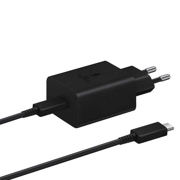 Samsung Original Power Adapter with USB-C Cable - Charger - USB-C Connector - Fast Charge - 45 Watt - 1.8 Metres - Black