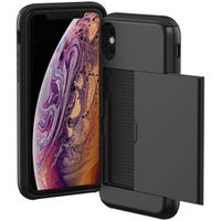 imoshion Backcover met pasjeshouder iPhone Xs / X - Zwart