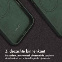 Accezz Vintage Leather Magsafe Backcover Apple iPhone 16 Pro Max - Smokey Green