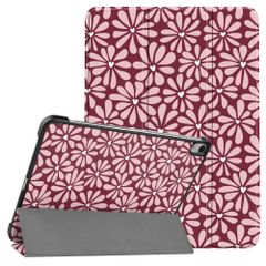 imoshion Design Trifold Bookcase Apple iPad Air 11 inch (2026) M4 / (2025) M3 / (2024) M2 / Air 5 (2022) / Air 4 (2020) - Bloom Love Blush