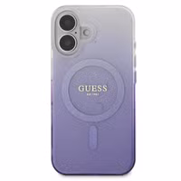 Guess MagSafe IML Glitter Gradient Case Apple iPhone 16 - Purple