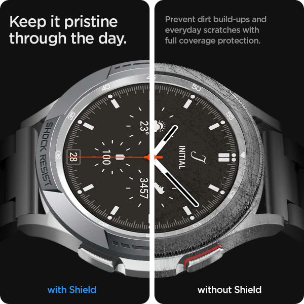 Spigen Chrono Shield Samsung Galaxy Watch 4 Classic - 46 mm - Silver