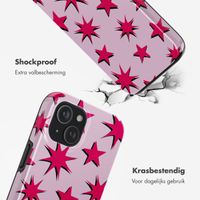 Selencia Vivid Backcover met MagSafe Apple iPhone 15 - Stars Rubine Red Light Pink