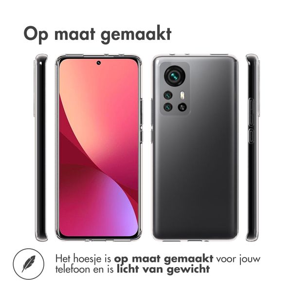Accezz Clear Backcover Xiaomi 12 Pro - Transparant