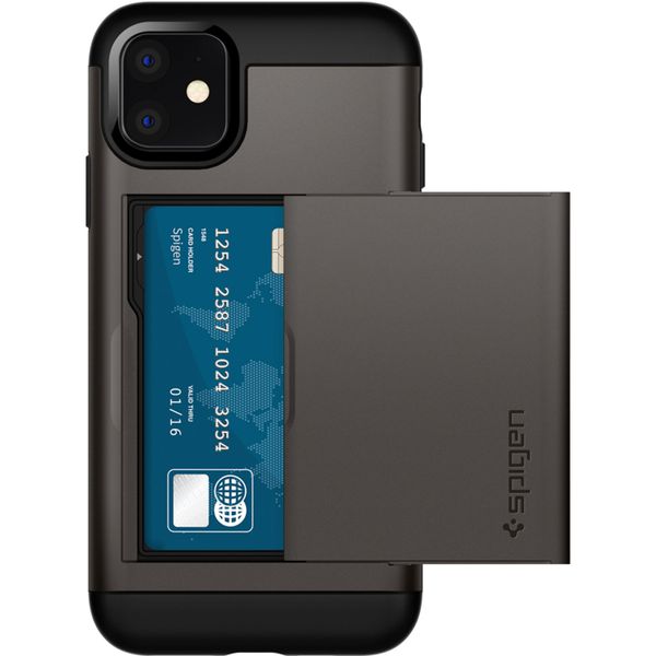 Spigen Slim Armor CS Backcover iPhone 11 - Grijs