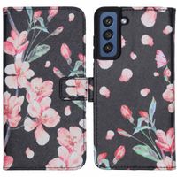 imoshion Design Softcase Bookcase Galaxy S21 FE - Blossom Black