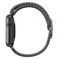 Uniq Aspen Braided bandje Apple Watch Series 1 t/m 9 / SE (38/40/41 mm) | Series 10 / 11 (42 mm) - Granite Grey