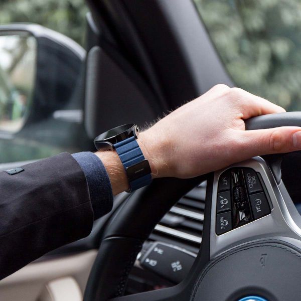 imoshion Magnetisch lederen bandje  - Universeel 20 mm aansluiting - Blauw