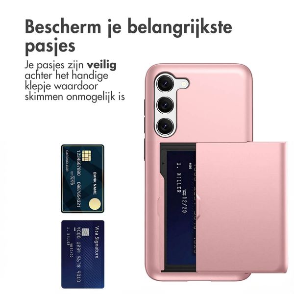 imoshion Backcover met pasjeshouder Samsung Galaxy S23 - Rosé Goud