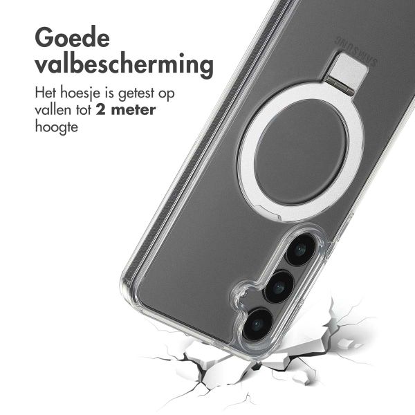 Accezz Ring Stand Backcover met MagSafe Samsung Galaxy S24 Plus - Transparant