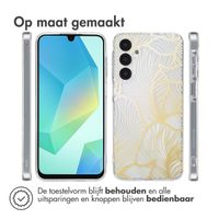 imoshion Design hoesje Samsung Galaxy A16 - Golden Leaves Transparant